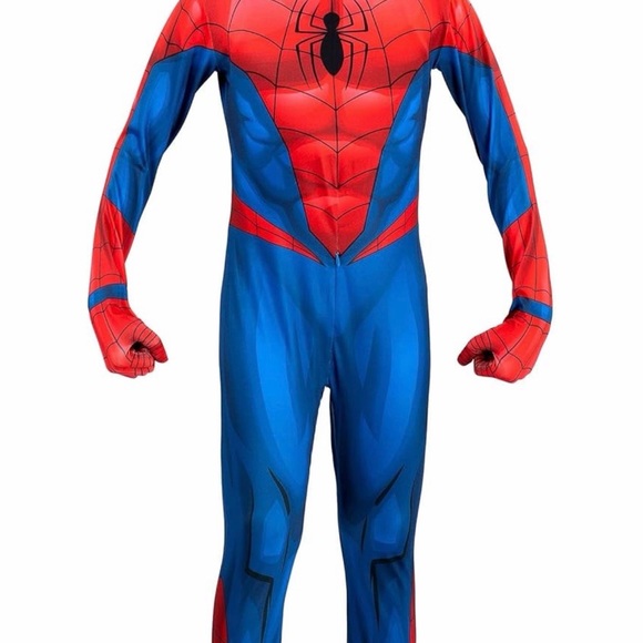 6/7 Spiderman Classic Kids Spider-Man Costume NEW - Picture 3 of 6